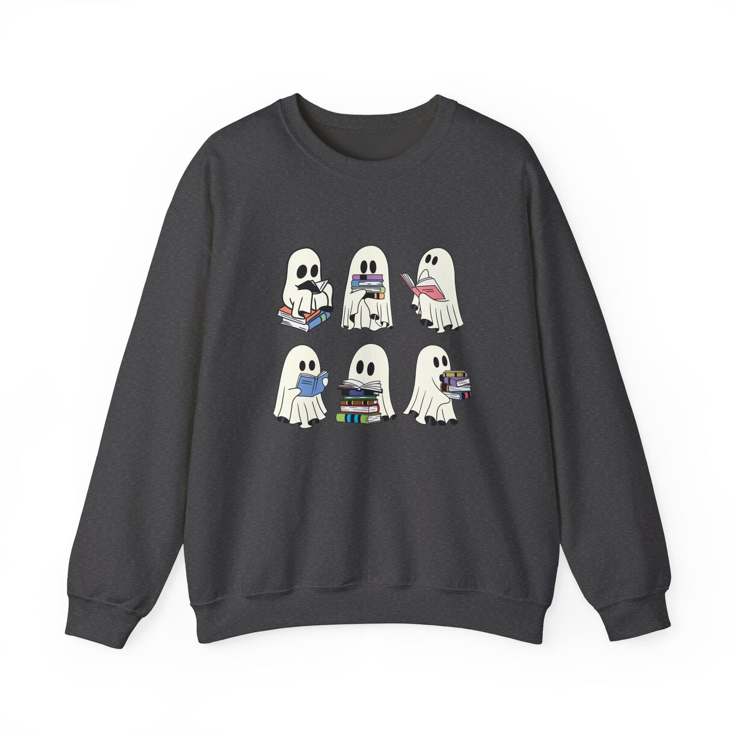 Ghost Reading Books Sweater, Bookish Halloween Sweatshirt, Halloween Teacher Gift, Librarian Halloween Sweatshirt, Ghost Crewneck