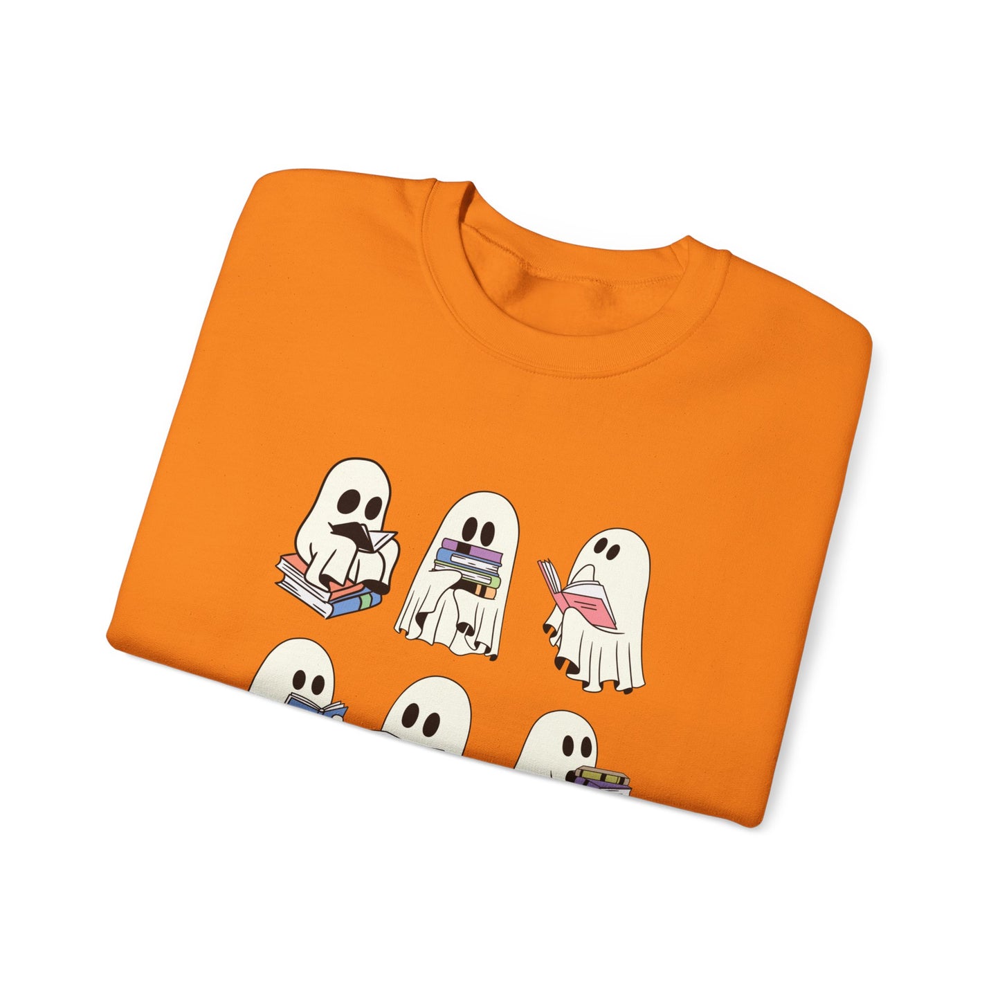 Ghost Reading Books Sweater, Bookish Halloween Sweatshirt, Halloween Teacher Gift, Librarian Halloween Sweatshirt, Ghost Crewneck