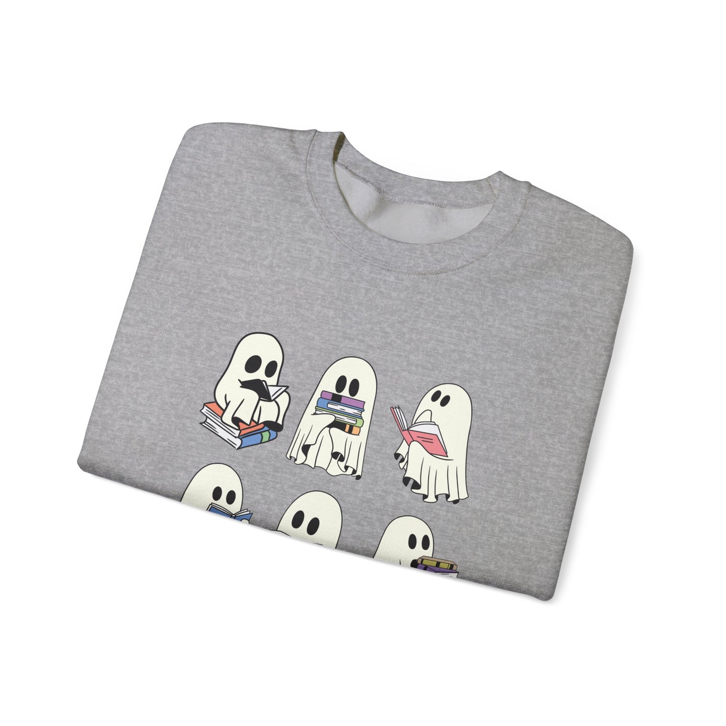Ghost Reading Books Sweater, Bookish Halloween Sweatshirt, Halloween Teacher Gift, Librarian Halloween Sweatshirt, Ghost Crewneck