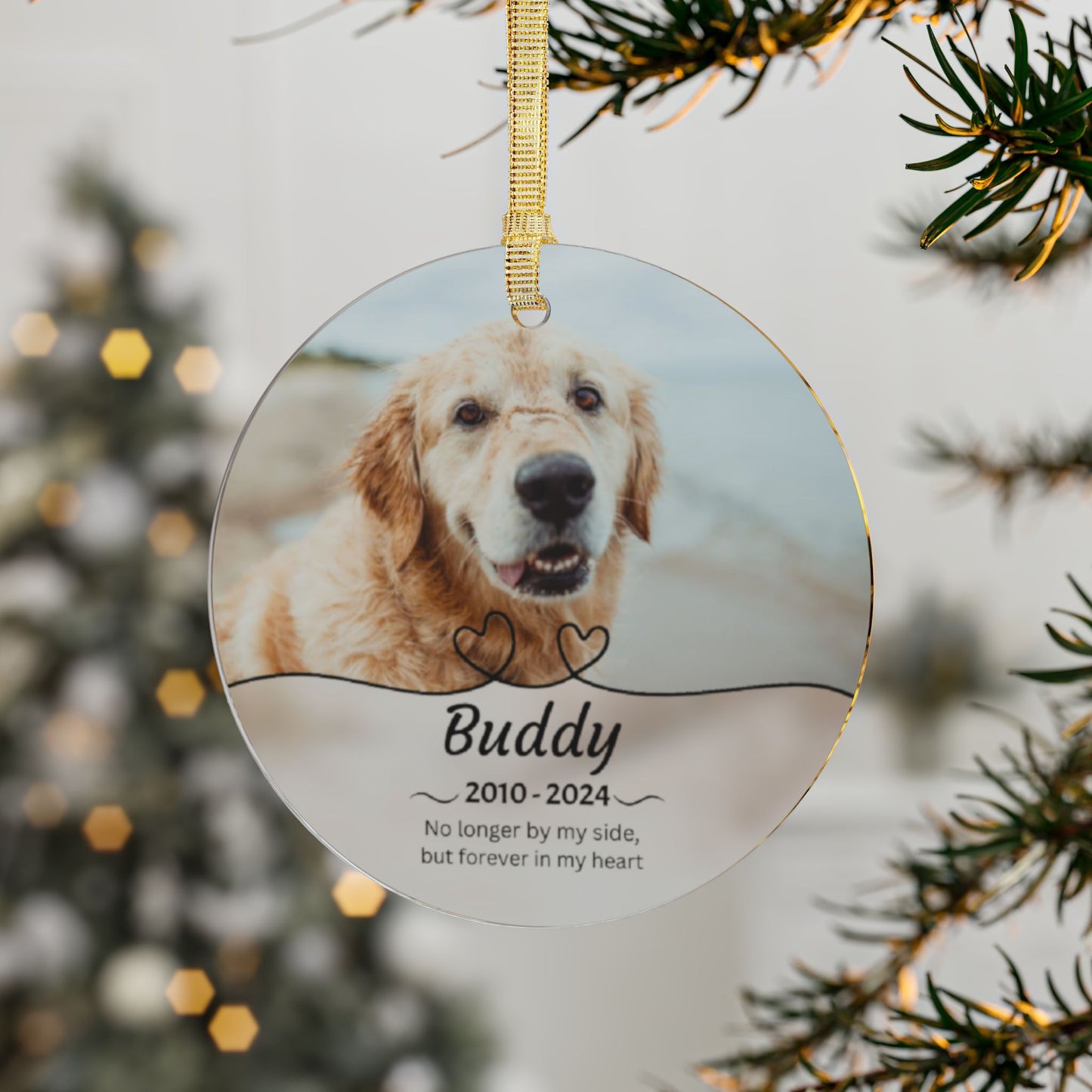 Personalized Photo Memorial Acrylic Ornament