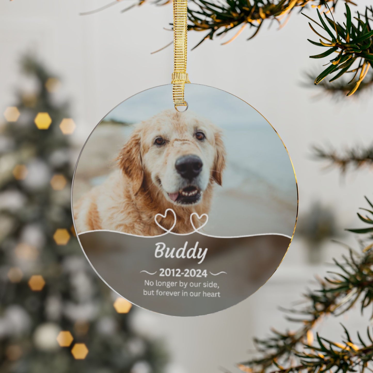 Personalized Photo Memorial Acrylic Ornament
