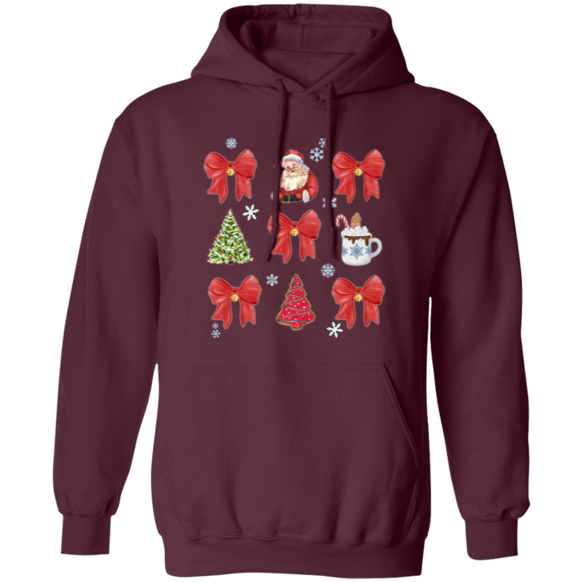 Festive Christmas Coquette Bow Sweatshirt | Hoodie