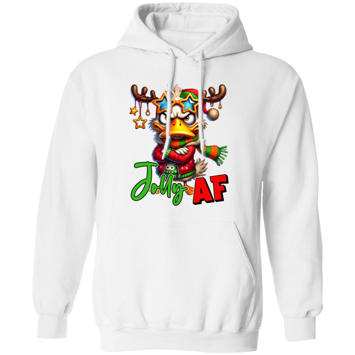 "Jolly AF" Holiday Sweatshirt | Hoodie