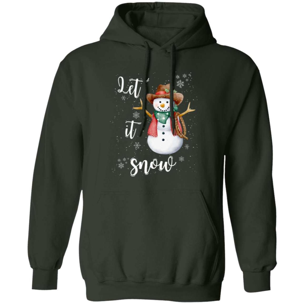Let It Snow Cowboy Snowman Sweatshirt | Hoodie
