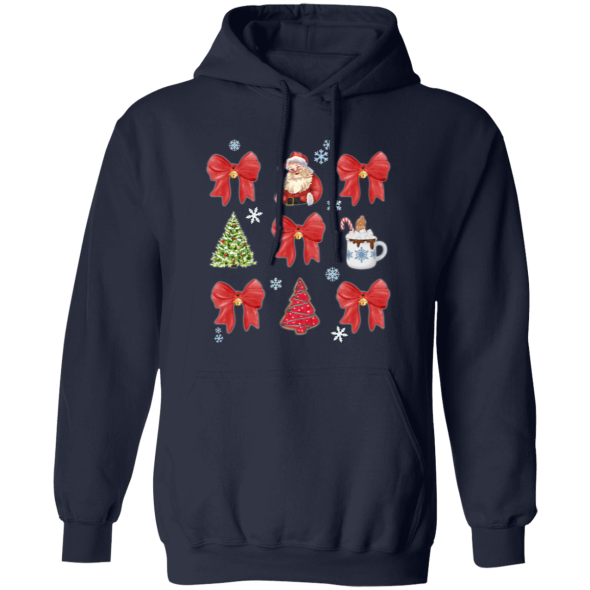 Festive Christmas Coquette Bow Sweatshirt | Hoodie