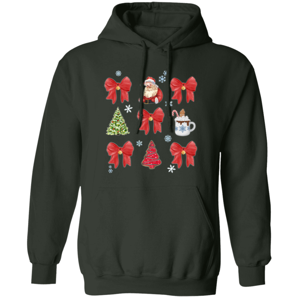 Festive Christmas Coquette Bow Sweatshirt | Hoodie