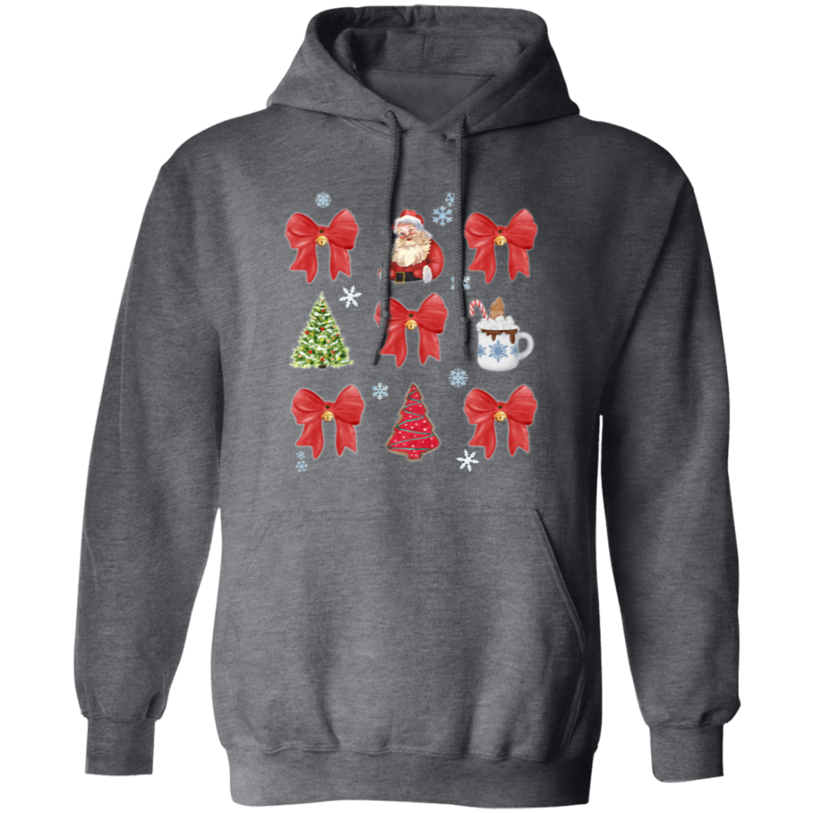 Festive Christmas Coquette Bow Sweatshirt | Hoodie