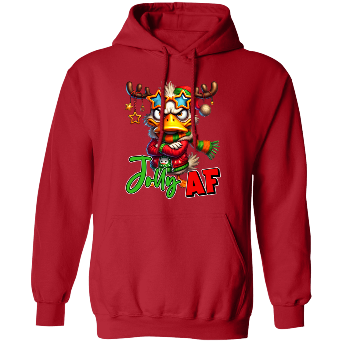 "Jolly AF" Holiday Sweatshirt | Hoodie