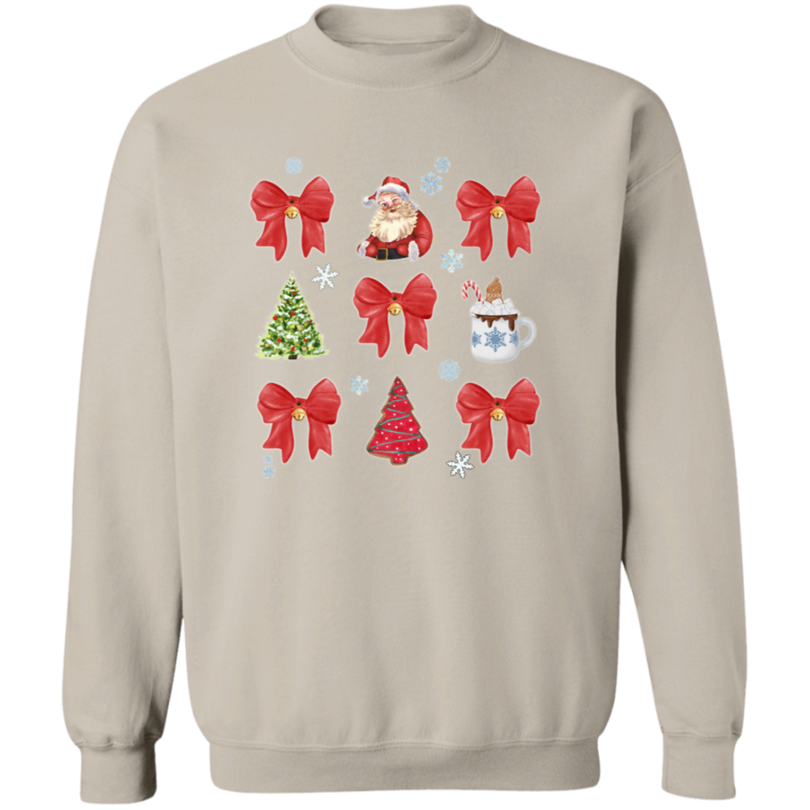 Festive Christmas Coquette Bow Sweatshirt | Hoodie