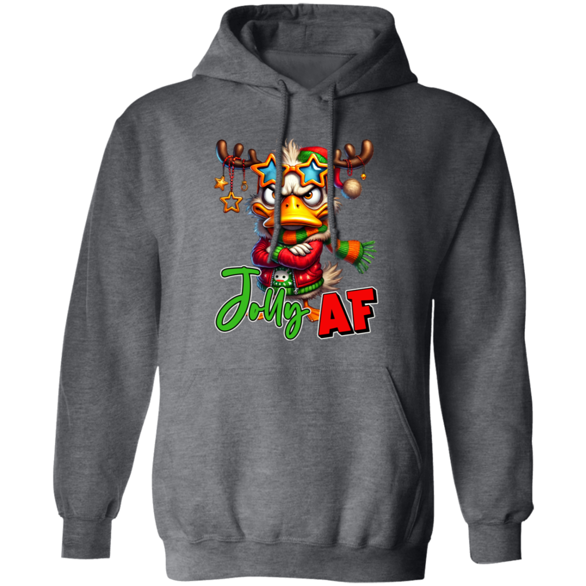 "Jolly AF" Holiday Sweatshirt | Hoodie
