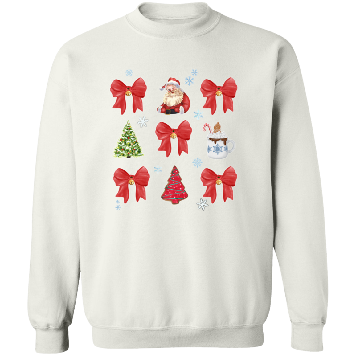 Festive Christmas Coquette Bow Sweatshirt | Hoodie