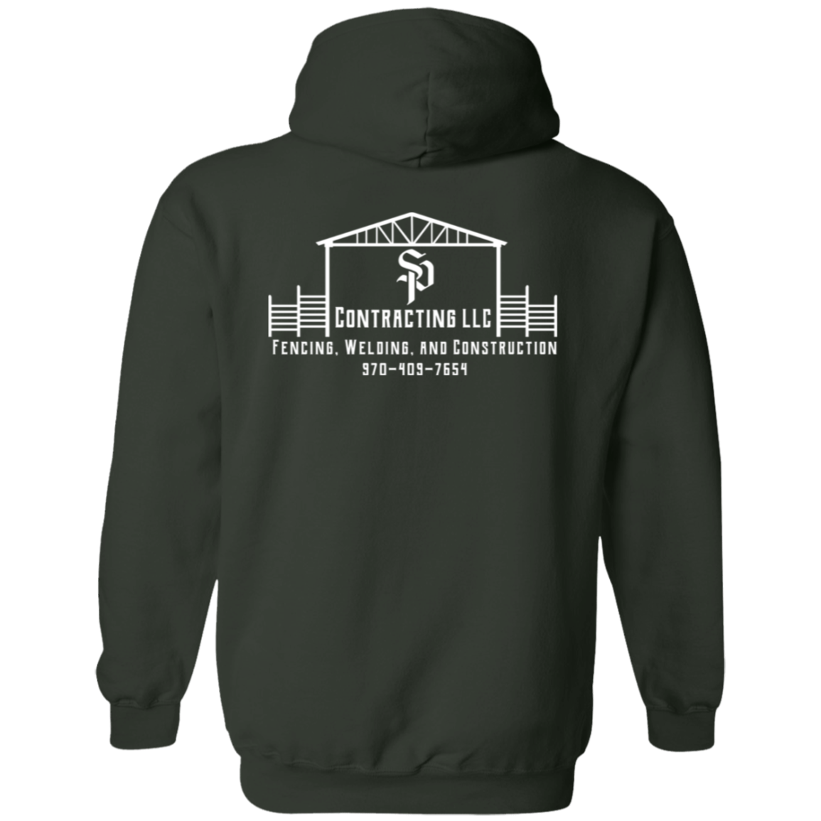 Custom Company Logo Zipper Hoodie