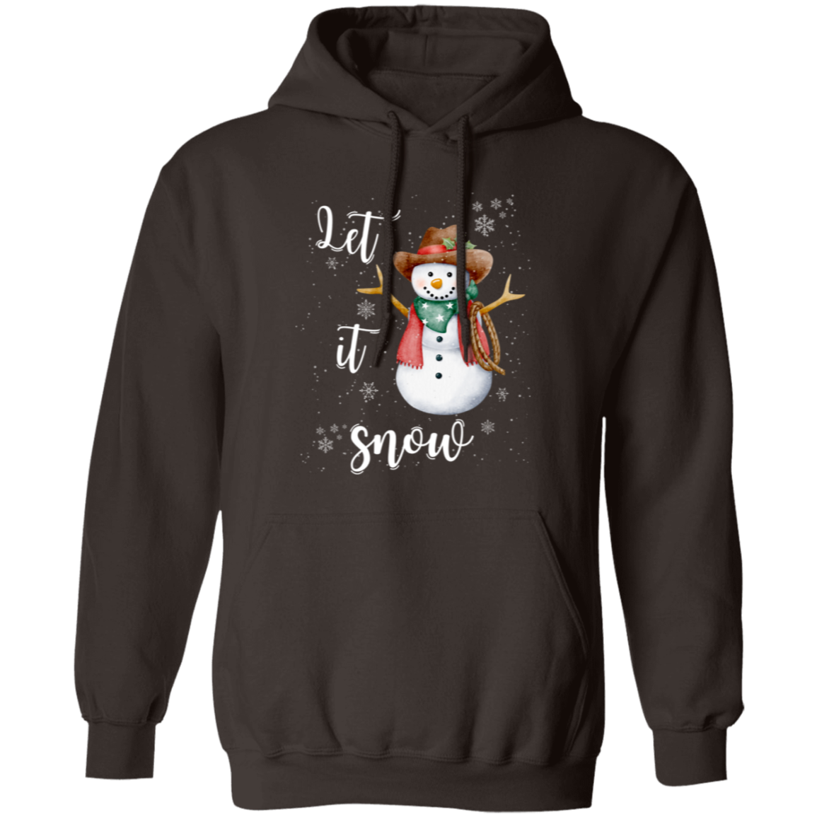 Let It Snow Cowboy Snowman Sweatshirt | Hoodie