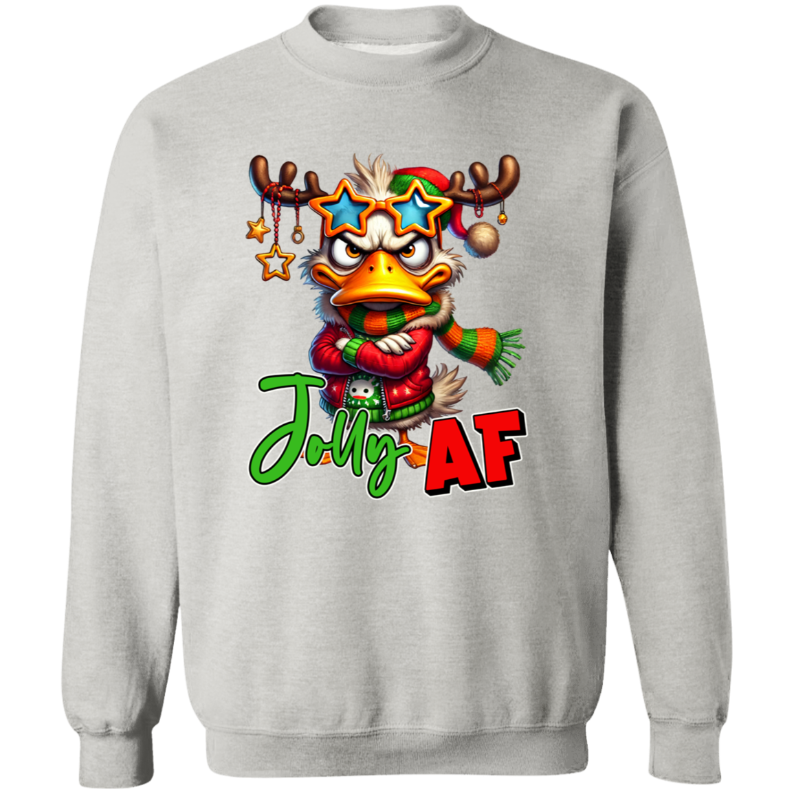 "Jolly AF" Holiday Sweatshirt | Hoodie