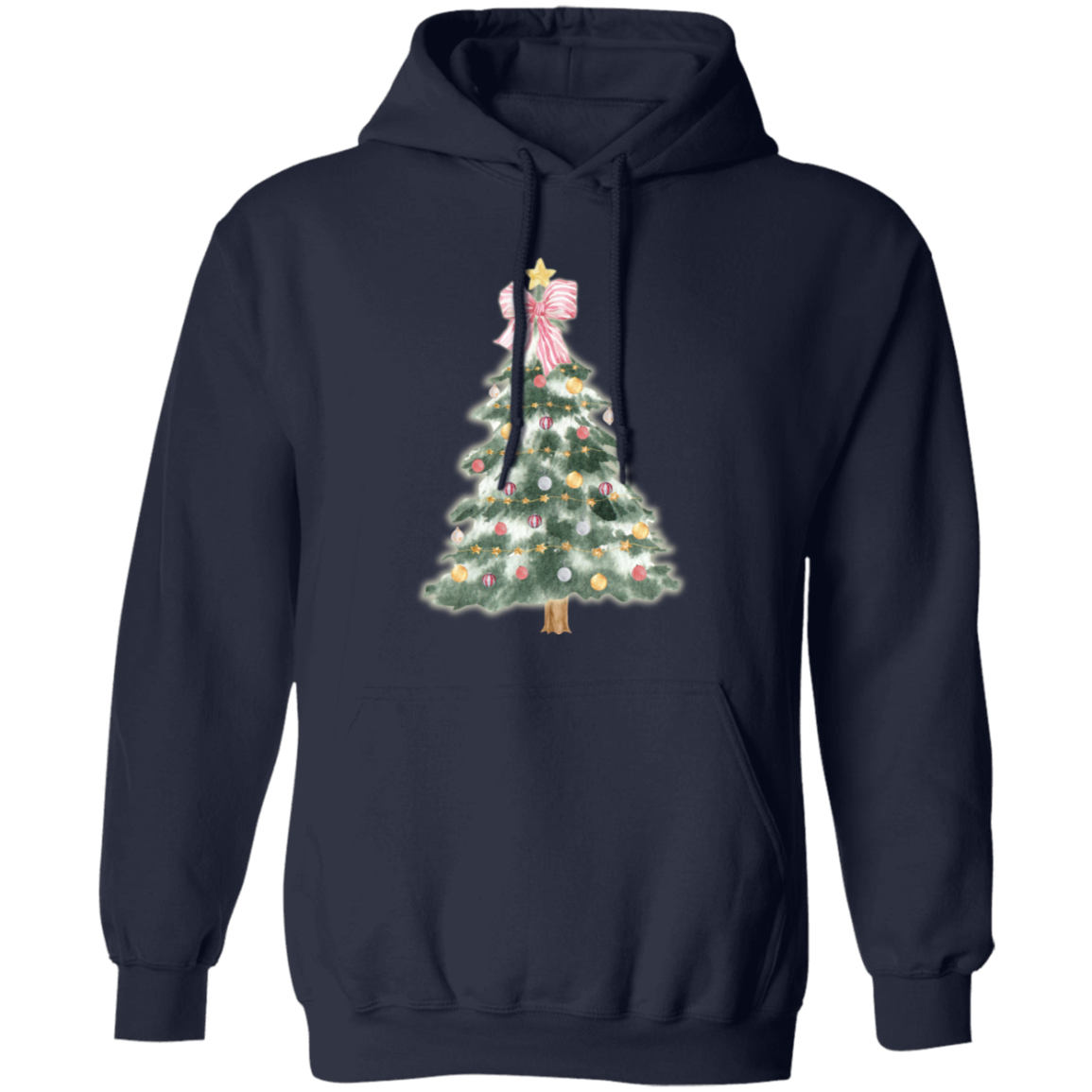 Pink Ribbon Holiday Tree Sweater | Hoodie