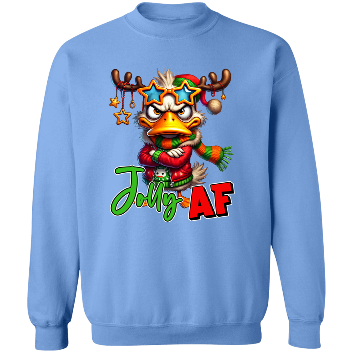 "Jolly AF" Holiday Sweatshirt | Hoodie