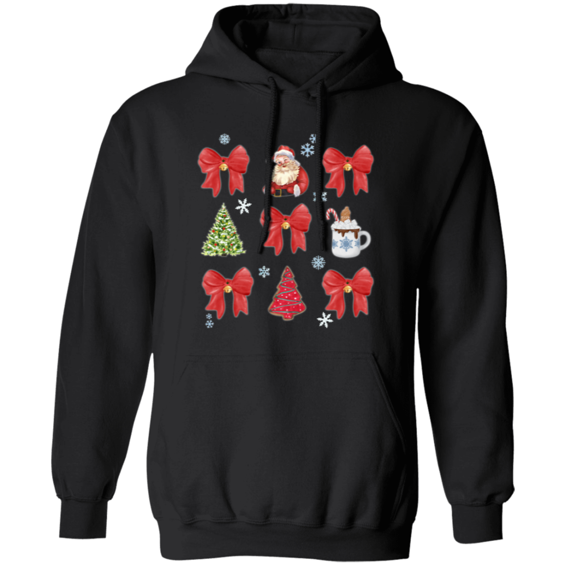 Festive Christmas Coquette Bow Sweatshirt | Hoodie