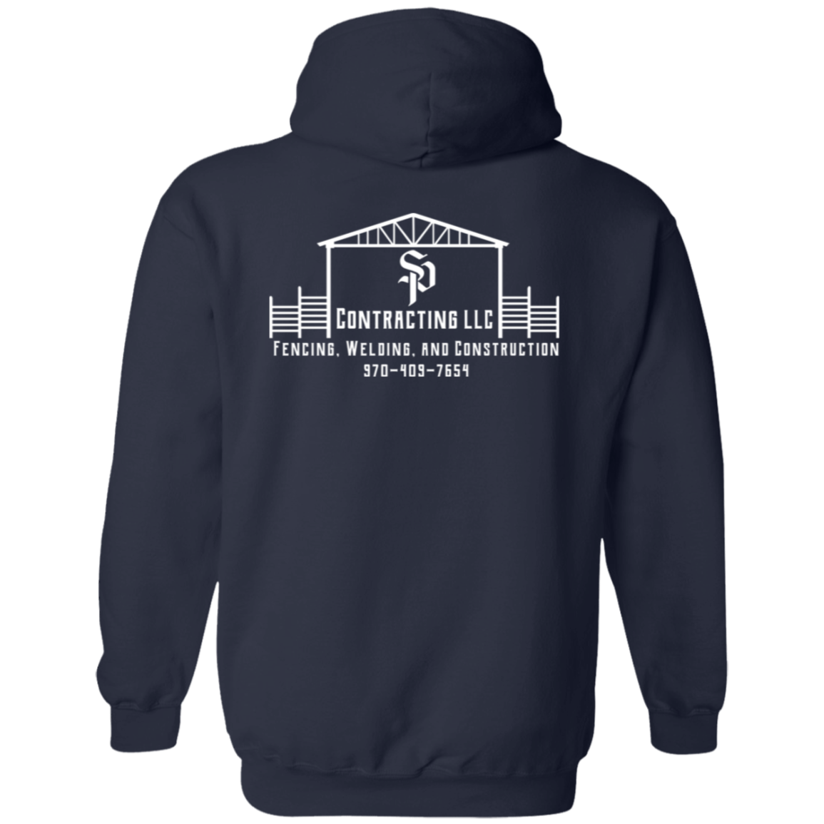 Custom Company Logo Zipper Hoodie