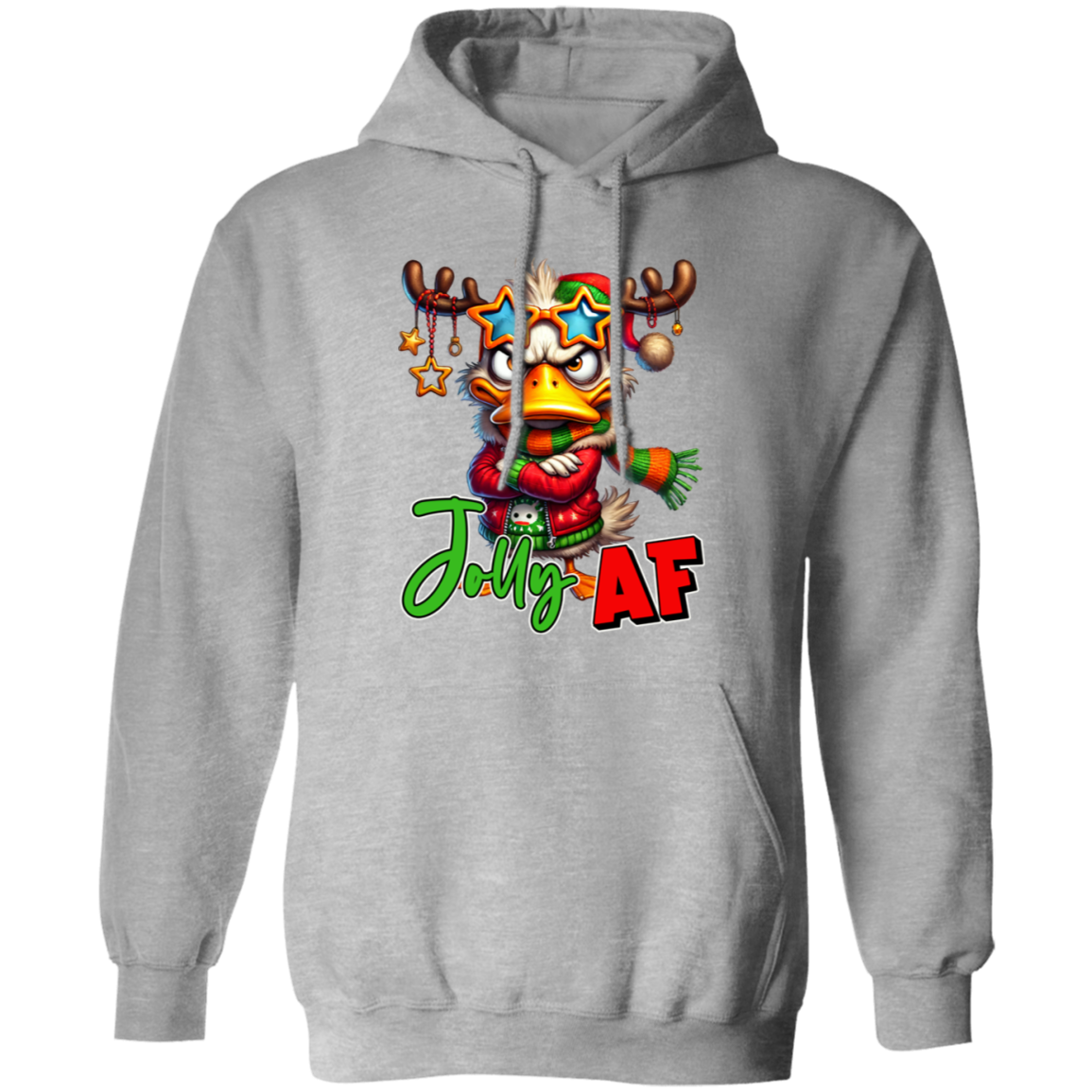 "Jolly AF" Holiday Sweatshirt | Hoodie