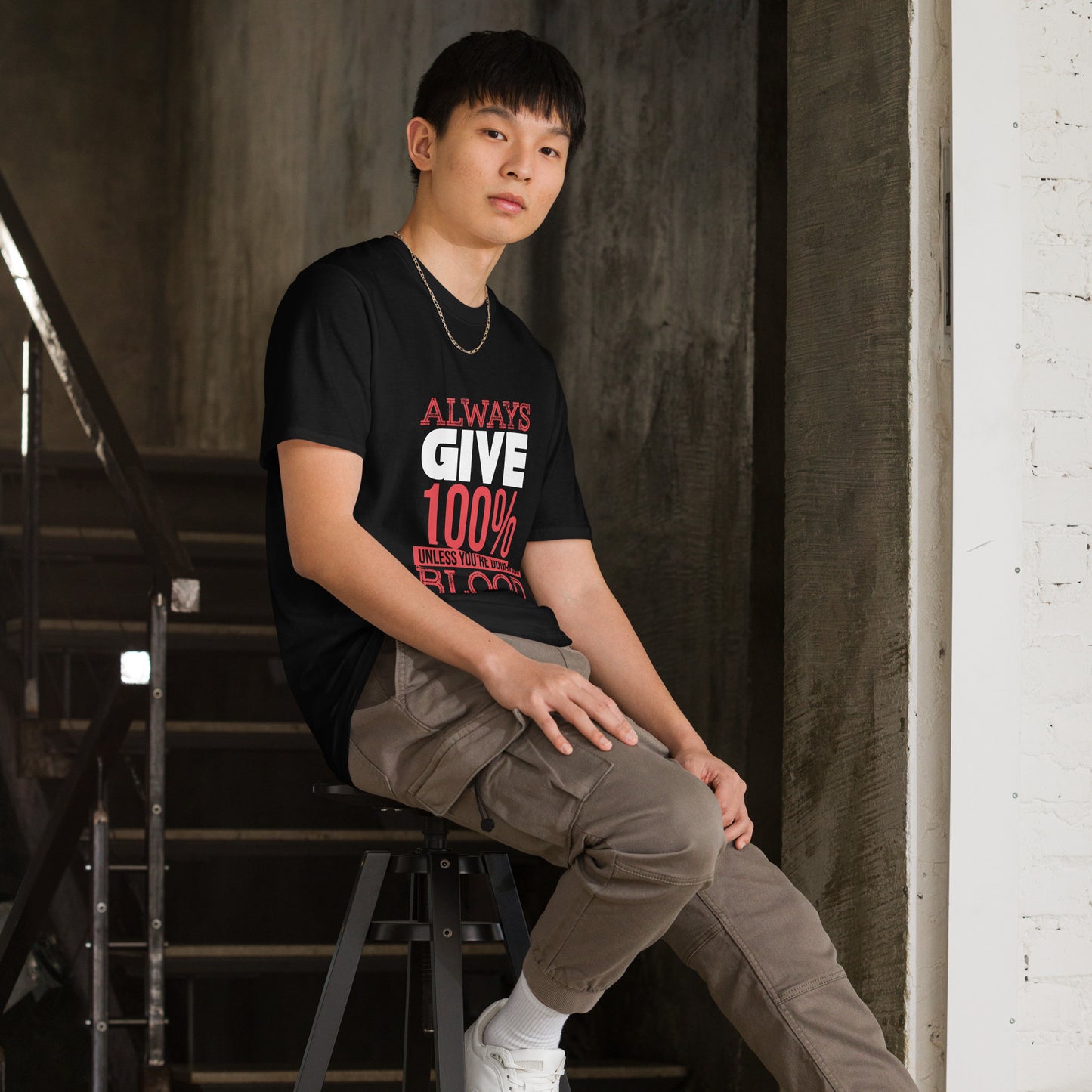 Always Give 100% Shirt, Kindness Gift, Sarcastic Shirts, Motivational Skeleton TShirt, Inspirational Clothes, Positive Graphic Tees